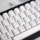 Programmer White 104+35 PBT Dye-subbed Keycap Set Cherry Profile Compatible with ANSI Mechanical Gaming Keyboard